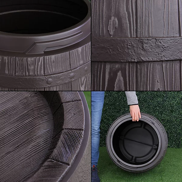 Rustic Oak Barrel.